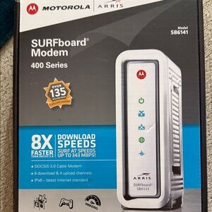 Brand new never used SURFboard SB6141 White Modem